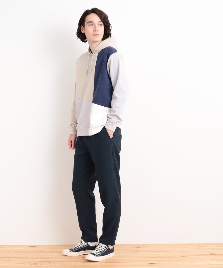 ザ ショップ ティーケー（メンズ）(THE SHOP TK(Men))の異素材ブロッキングダンボールパーカ7