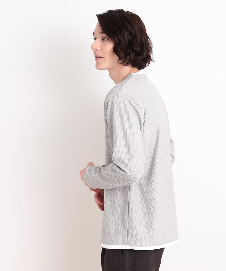 ザ ショップ ティーケー（メンズ）(THE SHOP TK(Men))のバスケット編みキーネックTシャツ9