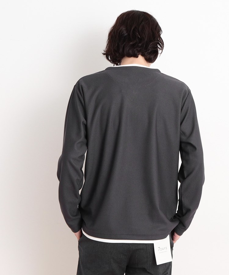 ザ ショップ ティーケー（メンズ）(THE SHOP TK(Men))のバスケット編みキーネックTシャツ13