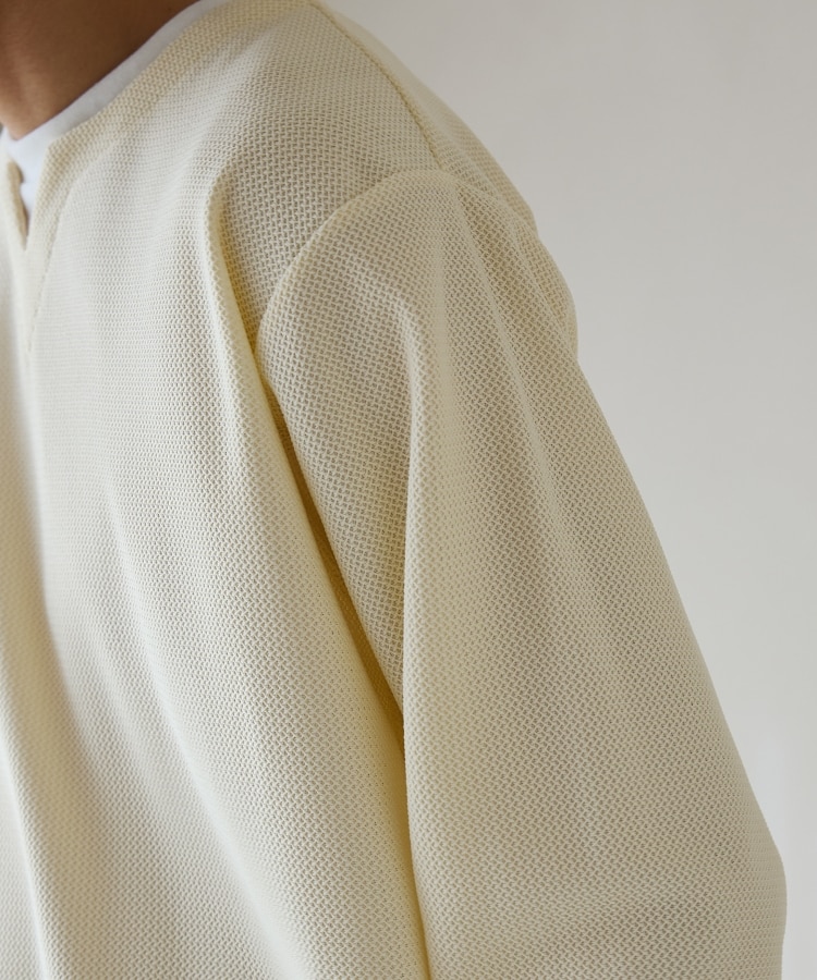 ザ ショップ ティーケー（メンズ）(THE SHOP TK(Men))のバスケット編みキーネックTシャツ28