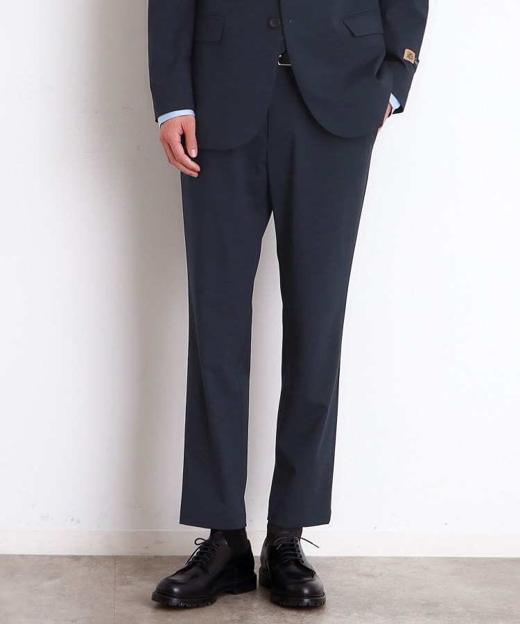 ザ ショップ ティーケー（メンズ）(THE SHOP TK(Men))のCARREMANスラックス セットアップ可 ネイビー(094)