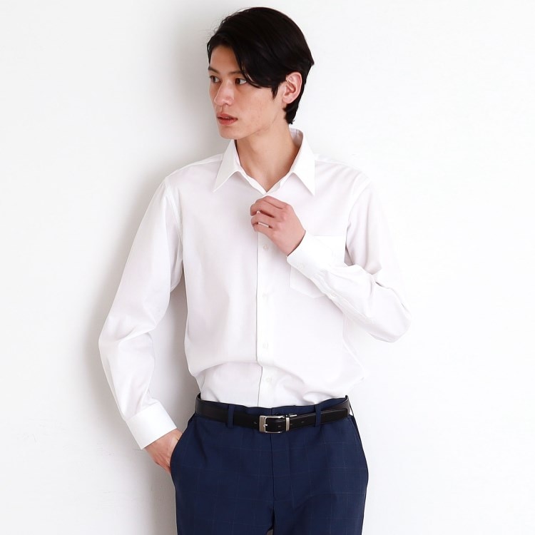 ザ ショップ ティーケー（メンズ）(THE SHOP TK(Men))のドレスへリンボンシャツ ドレスシャツ