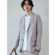 ザ ショップ ティーケー（メンズ）(THE SHOP TK(Men))のリネンライクシングルジャケット セットアップ可1