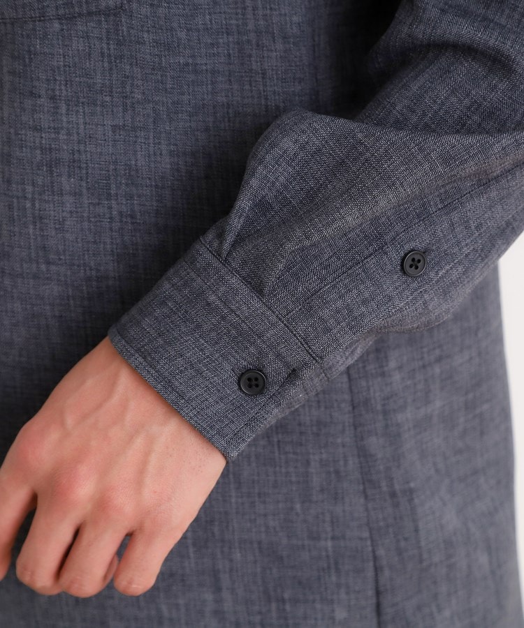 ザ ショップ ティーケー（メンズ）(THE SHOP TK(Men))のリネンライクレギュラーカラーシャツ セットアップ可6