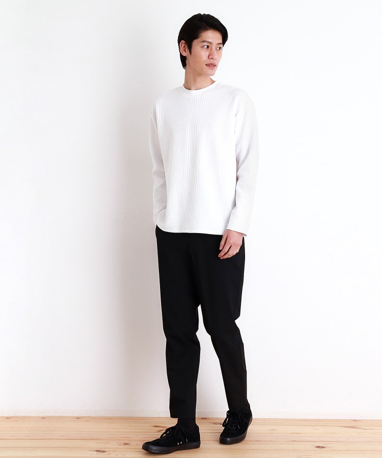 ふくれジャガード長袖Tシャツ(カットソー) | THE SHOP TK(Men ふくれジャガード長袖Tシャツ(カットソー) | THE SHOP TK(Men