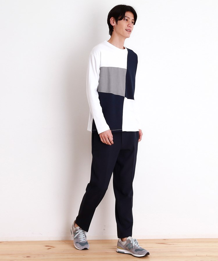 ザ ショップ ティーケー（メンズ）(THE SHOP TK(Men))のパネルブロッキング長袖Tシャツ5
