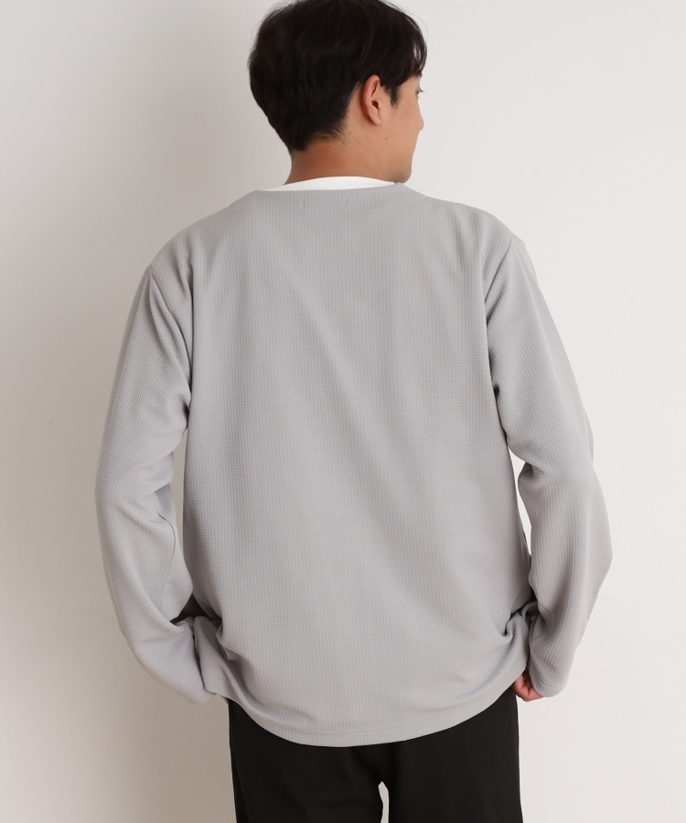 ザ ショップ ティーケー（メンズ）(THE SHOP TK(Men))のミニフクレアンサンブルカーディガン 【長袖カーディガン＋半袖Tシャツセットアイテム】12