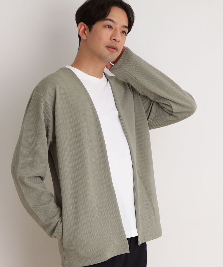 ザ ショップ ティーケー（メンズ）(THE SHOP TK(Men))のミニフクレアンサンブルカーディガン 【長袖カーディガン＋半袖Tシャツセットアイテム】15