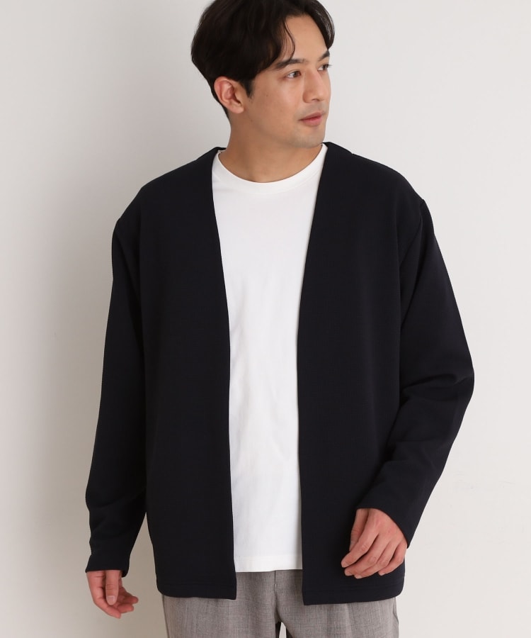 ザ ショップ ティーケー（メンズ）(THE SHOP TK(Men))のミニフクレアンサンブルカーディガン 【長袖カーディガン＋半袖Tシャツセットアイテム】21