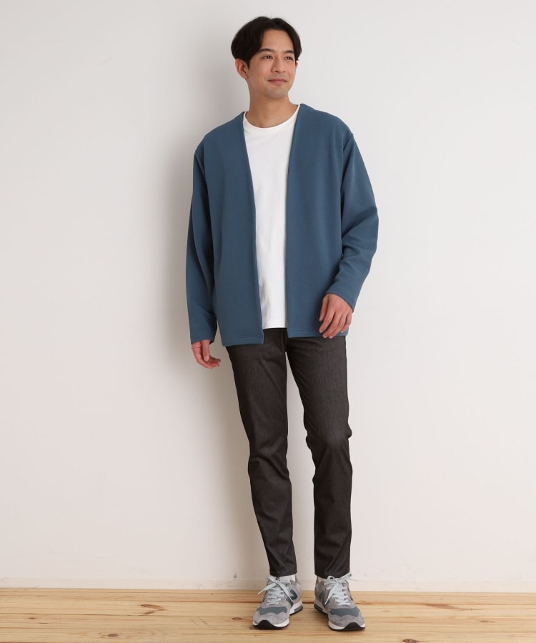 ザ ショップ ティーケー（メンズ）(THE SHOP TK(Men))のミニフクレアンサンブルカーディガン 【長袖カーディガン＋半袖Tシャツセットアイテム】28