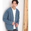 ザ ショップ ティーケー（メンズ）(THE SHOP TK(Men))のミニフクレアンサンブルカーディガン 【長袖カーディガン＋半袖Tシャツセットアイテム】25