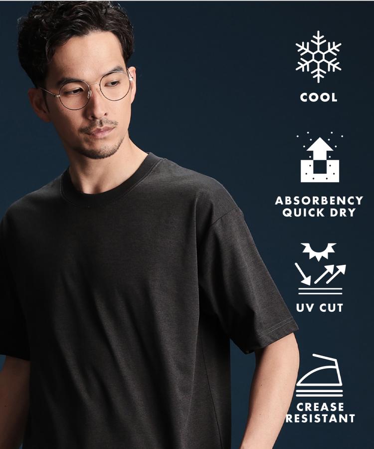 ザ ショップ ティーケー（メンズ）(THE SHOP TK(Men))のPERFECTEE/パーフェクティー　【接触冷感/吸水速乾/UVカット/防シワ】 チャコールグレー(014)