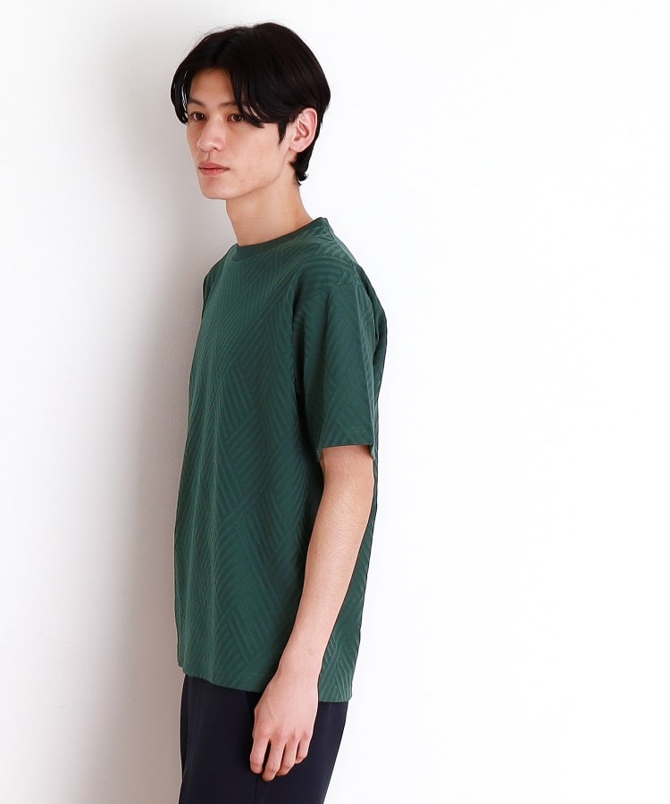 ザ ショップ ティーケー（メンズ）(THE SHOP TK(Men))のリンクスジャカード半袖Ｔシャツ22