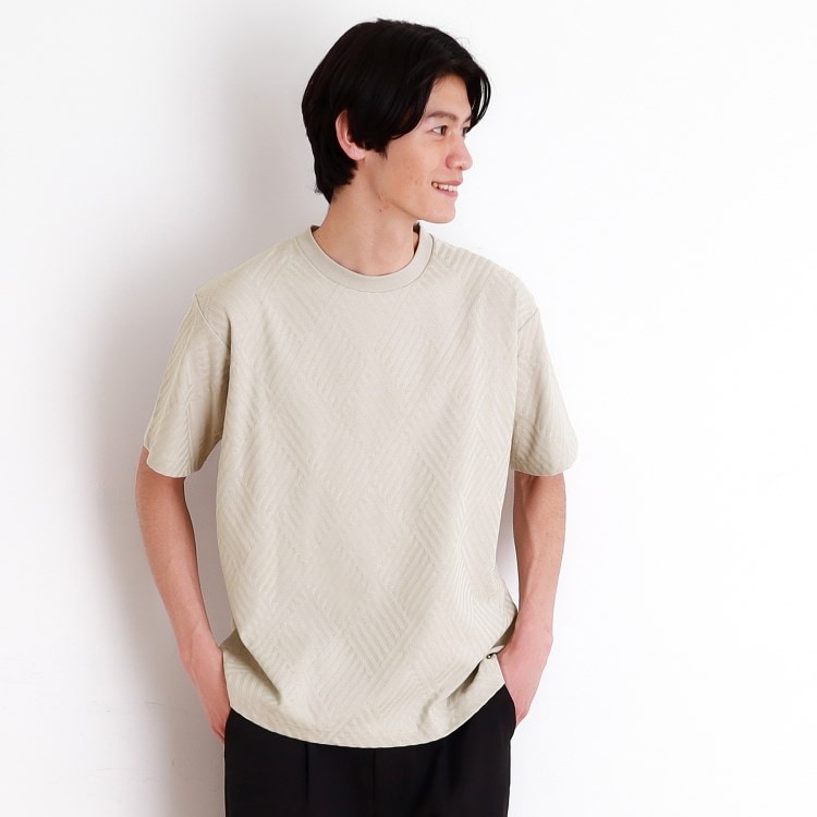 ザ ショップ ティーケー（メンズ）(THE SHOP TK(Men))のリンクスジャカード半袖Ｔシャツ カットソー
