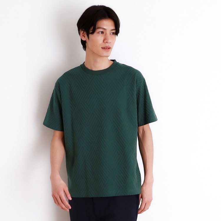 ザ ショップ ティーケー（メンズ）(THE SHOP TK(Men))のリンクスジャカード半袖Ｔシャツ カットソー