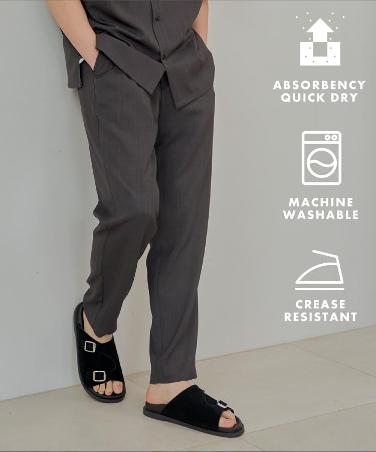 ザ ショップ ティーケー（メンズ）(THE SHOP TK(Men))のドライポリイージーパンツ セットアップ可/吸水速乾/軽量46