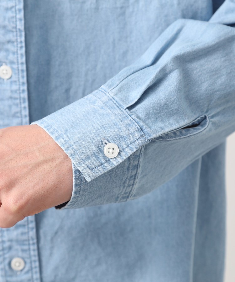 ザ ショップ ティーケー（メンズ）(THE SHOP TK(Men))のリネンブレンドデニムシャツ15