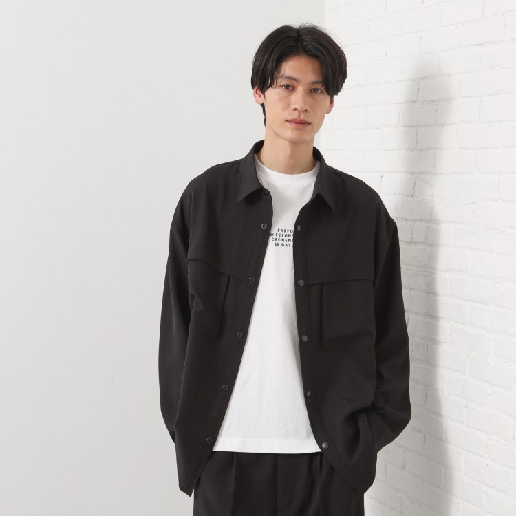 ザ ショップ ティーケー（メンズ）(THE SHOP TK(Men))のダブルポケットシャツ【セットアップ可/洗濯機OK】 カジュアルシャツ