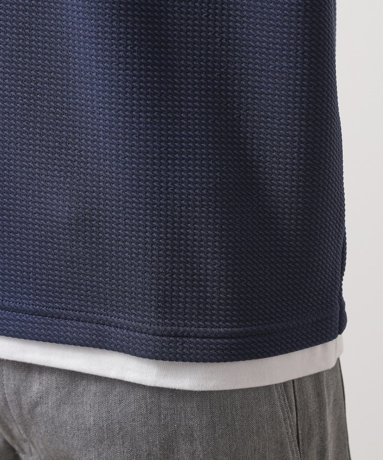 ザ ショップ ティーケー（メンズ）(THE SHOP TK(Men))のミニフクレキーネック半袖Tシャツ35