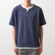 ザ ショップ ティーケー（メンズ）(THE SHOP TK(Men))のミニフクレキーネック半袖Tシャツ30