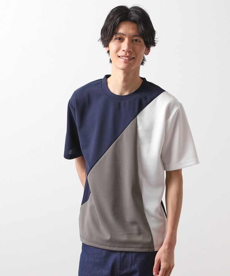 ザ ショップ ティーケー（メンズ）(THE SHOP TK(Men))のアムンゼン異素材切替半袖Tシャツ15
