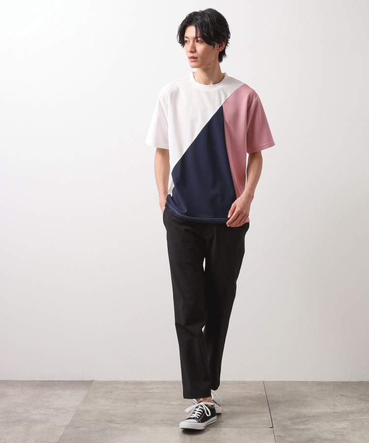 ザ ショップ ティーケー（メンズ）(THE SHOP TK(Men))のアムンゼン異素材切替半袖Tシャツ20