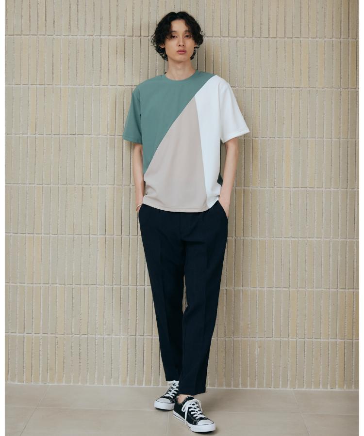 ザ ショップ ティーケー（メンズ）(THE SHOP TK(Men))のアムンゼン異素材切替半袖Tシャツ5