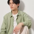 ザ ショップ ティーケー（メンズ）(THE SHOP TK(Men))のレースシャツアンサンブル長袖シャツ・半袖Tシャツセットアイテム グリーン(025)