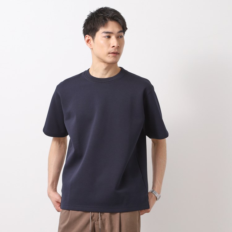 ザ ショップ ティーケー（メンズ）(THE SHOP TK(Men))のダブルフェイス半袖Tシャツ　【洗濯機OK】 Ｔシャツ
