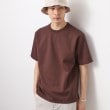 ザ ショップ ティーケー（メンズ）(THE SHOP TK(Men))のダブルフェイス半袖Tシャツ　【洗濯機OK】 ブラウン(044)