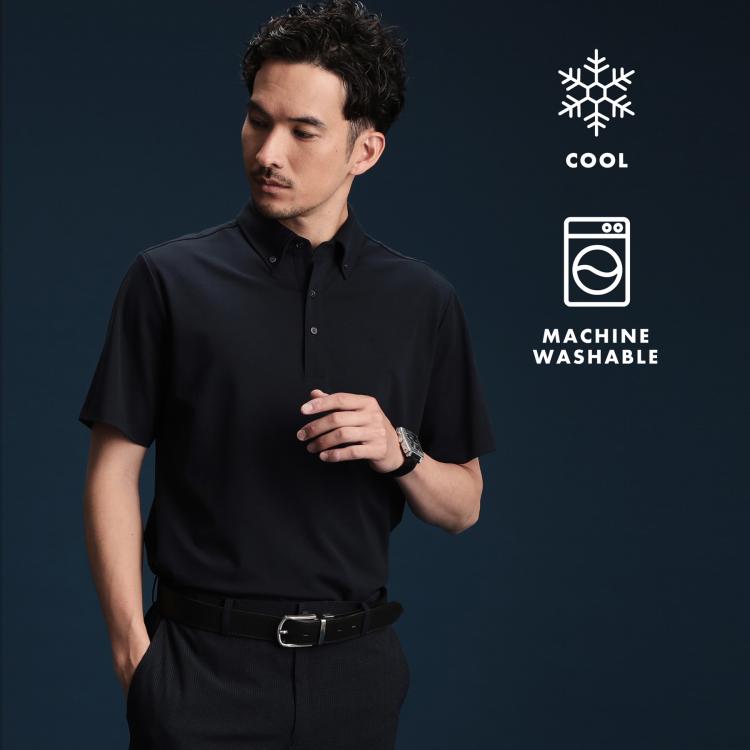 ザ ショップ ティーケー（メンズ）(THE SHOP TK(Men))のアイスカノコポロシャツ 接触冷感/ビジネス対応 ポロシャツ