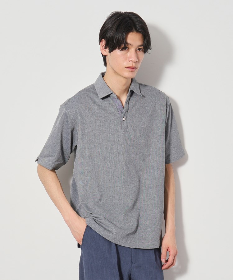 ザ ショップ ティーケー（メンズ）(THE SHOP TK(Men))のシャンブレーカノコスキッパーポロシャツ15