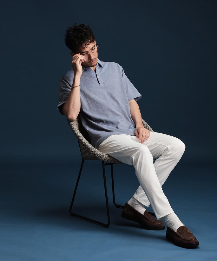 ザ ショップ ティーケー（メンズ）(THE SHOP TK(Men))のシャンブレーカノコスキッパーポロシャツ11