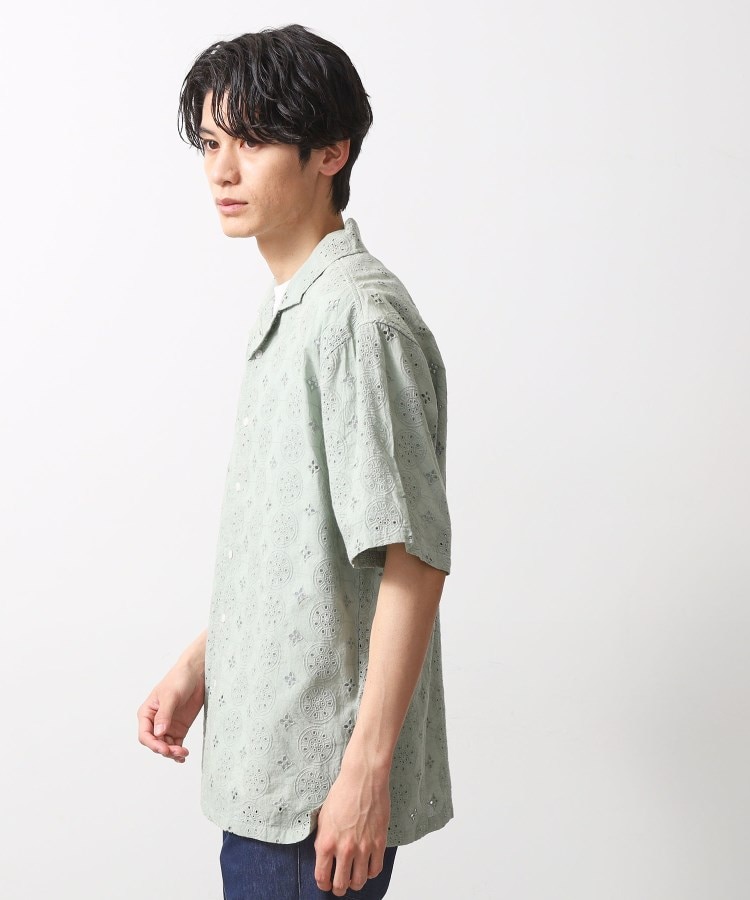 ザ ショップ ティーケー（メンズ）(THE SHOP TK(Men))のインド刺繍半袖シャツ　【親子リンク/洗濯機OK】14