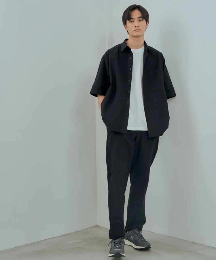 ザ ショップ ティーケー（メンズ）(THE SHOP TK(Men))の【Begin6月号掲載】パーフェクテックツイル5分袖シャツ【セットアップ可/吸水速乾/UVカット/アンチピリング】3