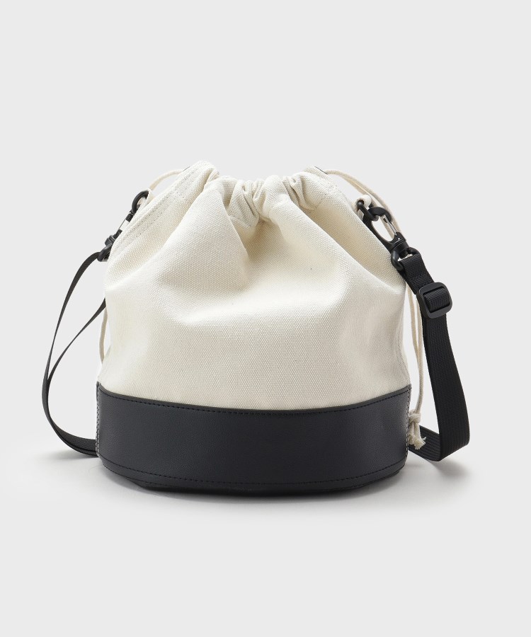 ザ ショップ ティーケー（メンズ）(THE SHOP TK(Men))のBOUOキャンバス巾着ショルダー アイボリー(004)