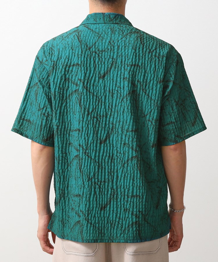 ザ ショップ ティーケー（メンズ）(THE SHOP TK(Men))のリップサッカー総柄半袖シャツ7