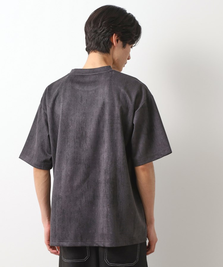 ザ ショップ ティーケー（メンズ）(THE SHOP TK(Men))のスウェードプリント半袖Tシャツ　【オーバーサイズ/洗濯機OK】2