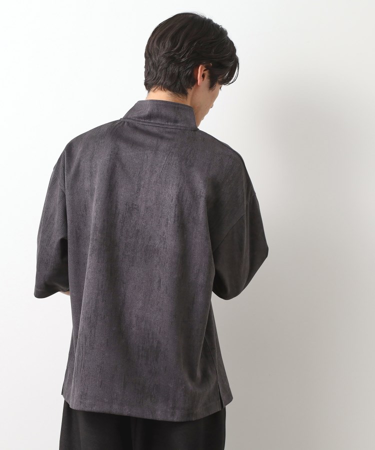 ザ ショップ ティーケー（メンズ）(THE SHOP TK(Men))のスウェードプリントハーフジッププルオーバー　【オーバーサイズ/洗濯機OK】2