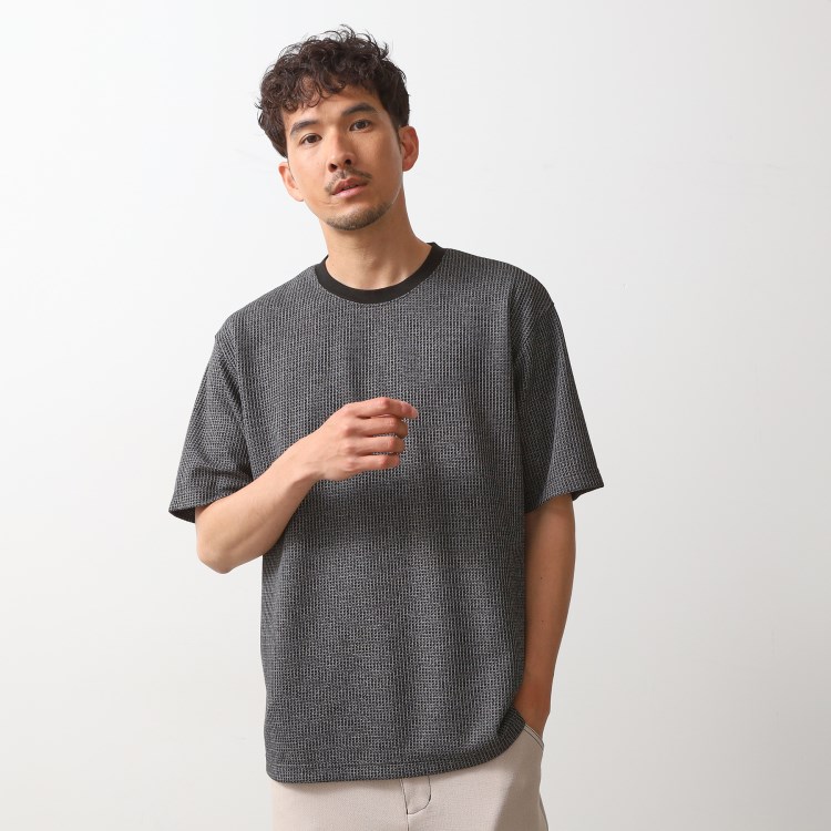 ザ ショップ ティーケー（メンズ）(THE SHOP TK(Men))のカットジャカード半袖Tシャツ カットソー