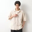 ザ ショップ ティーケー（メンズ）(THE SHOP TK(Men))のクラフトレースアンサンブルシャツ【半袖Tシャツセットアイテム/オーバーサイズ/洗濯機OK】 アイボリー(104)