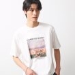 ザ ショップ ティーケー（メンズ）(THE SHOP TK(Men))の【旅するTシャツ】フォトプリント マシンウォッシャブル／サスティナブル オフホワイト(003)