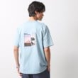 ザ ショップ ティーケー（メンズ）(THE SHOP TK(Men))の【旅するTシャツ】フォトプリント マシンウォッシャブル／サスティナブル サックスブルー(090)