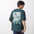 ザ ショップ ティーケー（メンズ）(THE SHOP TK(Men))のボタニカルプリントオーバーサイズ半袖Ｔシャツ グリーン(024)