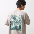 ザ ショップ ティーケー（メンズ）(THE SHOP TK(Men))のボタニカルプリントオーバーサイズ半袖Ｔシャツ ライトベージュ(051)