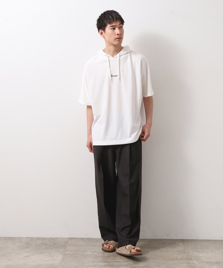 ザ ショップ ティーケー（メンズ）(THE SHOP TK(Men))のポンチ半袖パーカー　【洗濯機OK】3