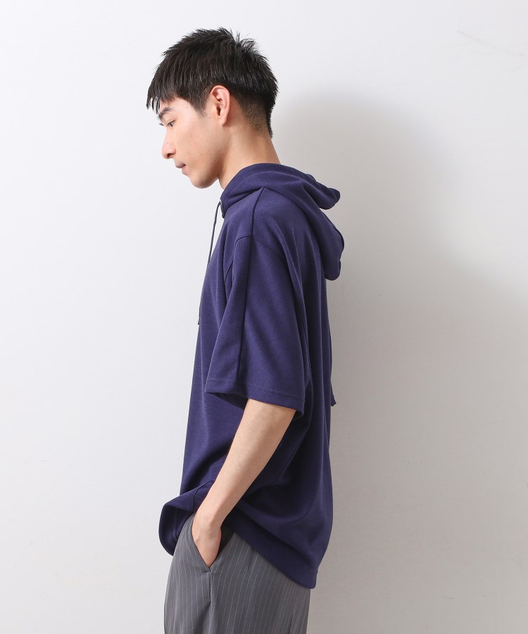 ザ ショップ ティーケー（メンズ）(THE SHOP TK(Men))のポンチ半袖パーカー　【洗濯機OK】11