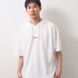 ザ ショップ ティーケー（メンズ）(THE SHOP TK(Men))のポンチ半袖パーカー　【洗濯機OK】 ホワイト(001)
