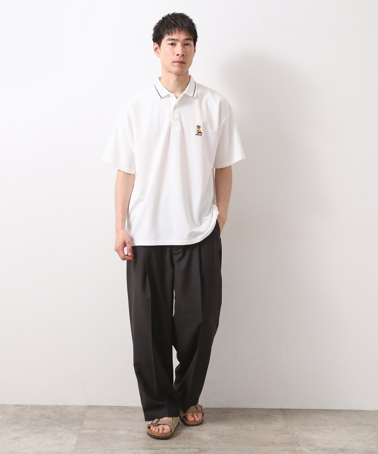 ザ ショップ ティーケー（メンズ）(THE SHOP TK(Men))のアニマル刺繍半袖ポロシャツ　【洗濯機OK/ユニセックス】3