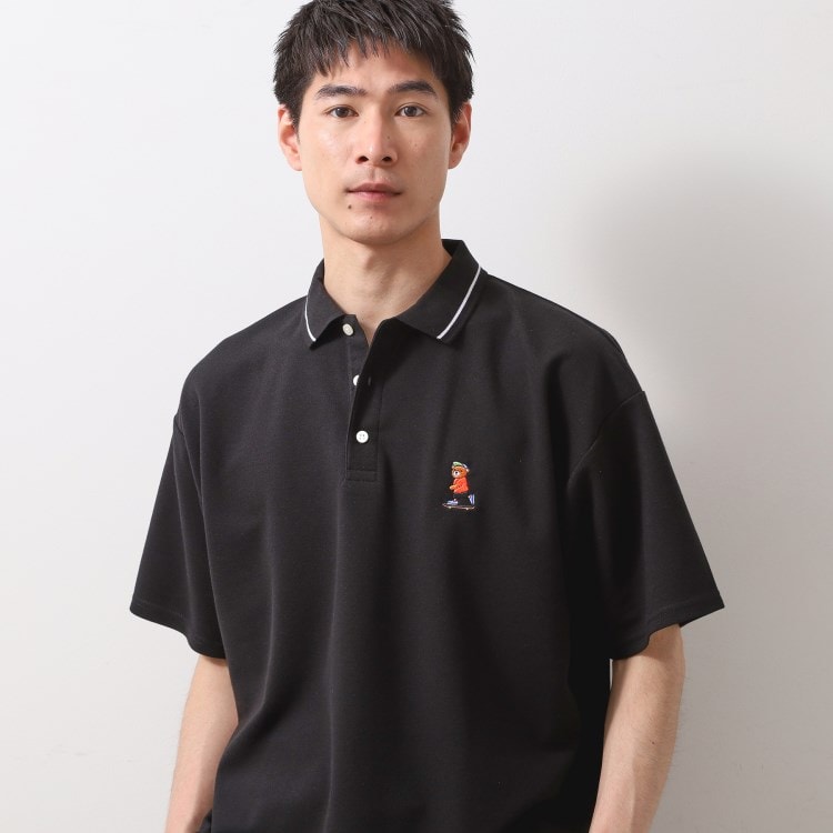 ザ ショップ ティーケー（メンズ）(THE SHOP TK(Men))のアニマル刺繍半袖ポロシャツ　【洗濯機OK/ユニセックス】 ポロシャツ